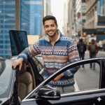 Men’s 100% Polyester Knitted Pullover Jacket - Image 3