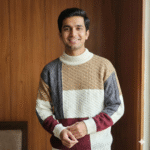 100% Wool Crew Neck Sweater Men - Image 2