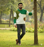 Classic 100% Wool Crew Neck Sweater – Men